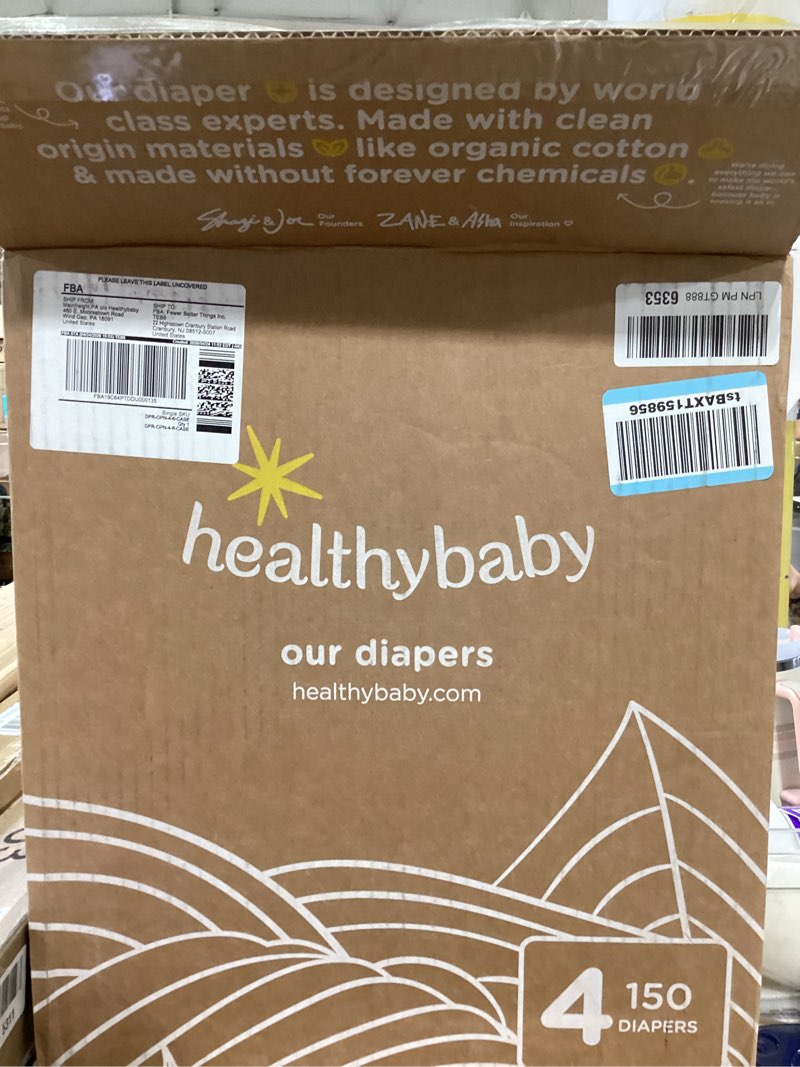 Condition photo showing Good Condition for our diapers | the first ewg verified & microbiome-friendly diaper | 12-hour leak protection | made with organic cotton & plant-derived materials | totally chlorine free | size 6 (32+ lbs) 108 count