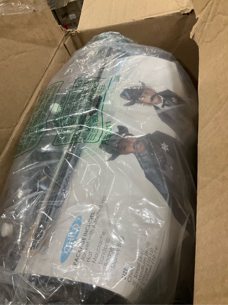 Condition photo showing New/Like New for Boys Wild West Gunslinger Costume Extra Large Black/White