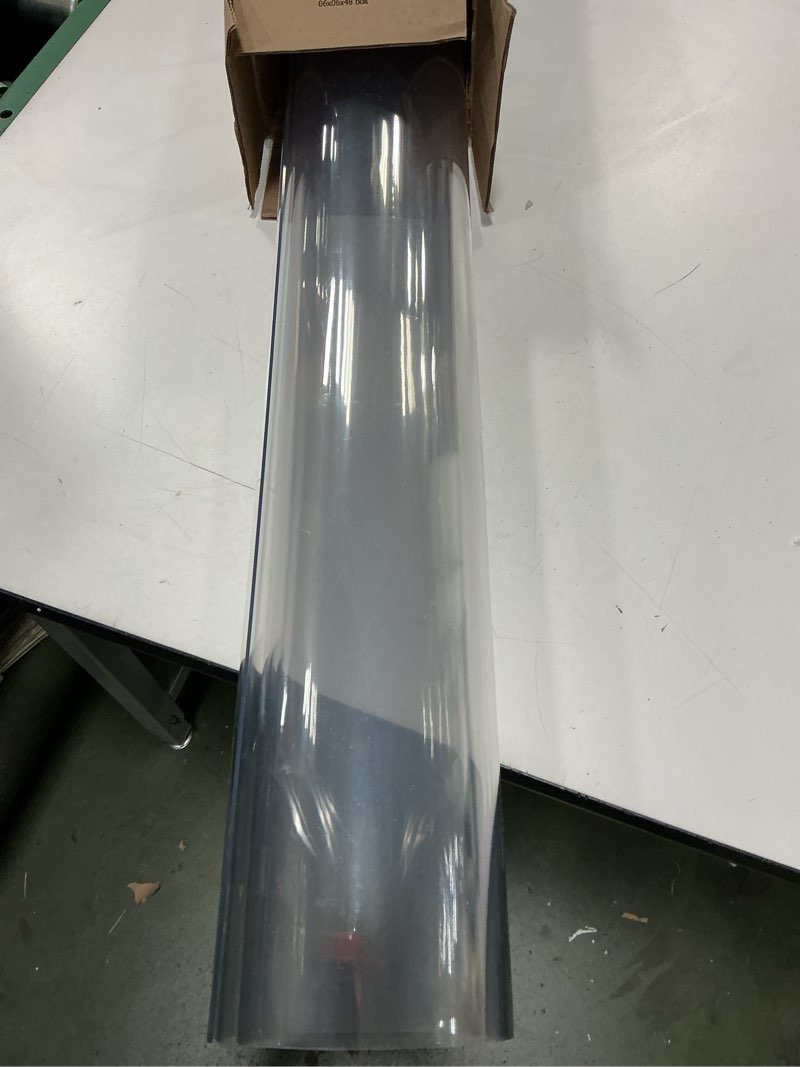 Condition photo showing Good Condition for OstepDecor Clear Table Cover Protector 42 x 64 Inch, 2mm Thick Plastic Table Cover, Table Protector for Dining Room Tabletop, Waterproof & Wipe Clean Desk Mat Pad for Kitchen 42" x 64" Crystal Clear 2mm