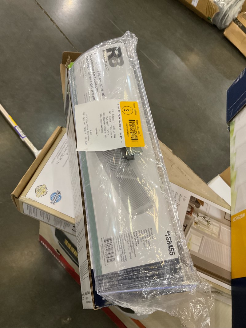 Baseboard air deflector