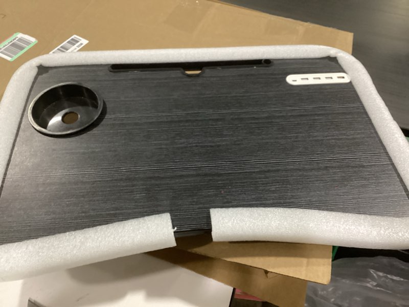 Condition photo showing Good Condition for Fayquaze Laptop Bed Desk, Portable Foldable Laptop Bed Table with USB Charge Port Storage Drawer and Cup Holder, Lap Desk Notebook Stand Tray Table Serving Tray for Eating, Reading and Working Black