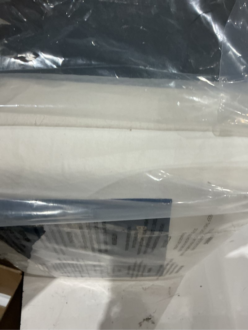 Condition photo showing As Is for bedsure 100% washed cotton duvet cover king size - natural white minimalist bedding set linen like - purewoven plain simple & soft comforter cover for all seasons (natural white, king, 104"x90") king (104" x 90") 01 - natural white (no comforter)