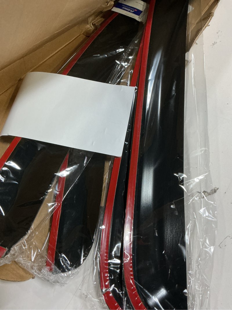 Condition photo showing New/Like New for window visors rain guards for toyota tacoma 2005-2023 double cab/full-size cab, out-channel window vent wind deflectors visors shades for 05-23 tacoma crew cab 2005-2023 toyota tacoma