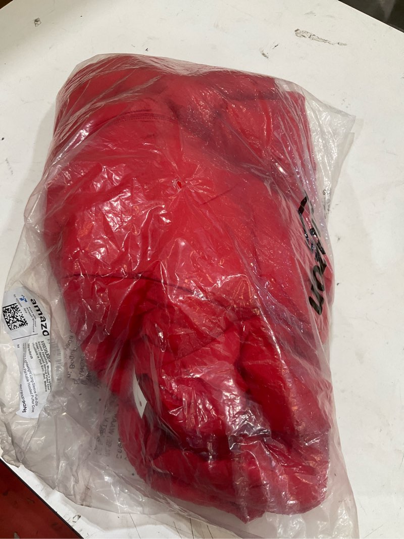 Condition photo showing Good Condition for size mdium amazon essentials womens lightweight water-resistant packable hooded puffer coat (available in plus size) medium rede