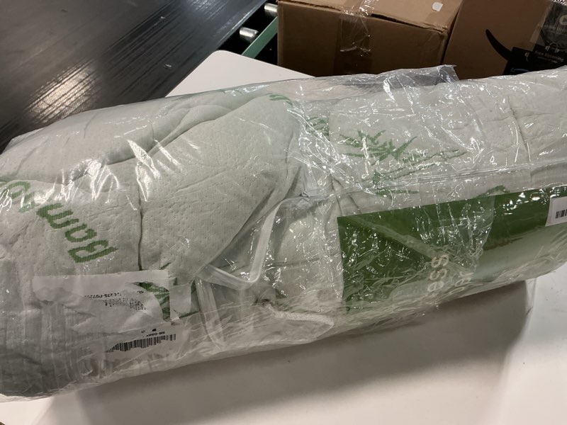 Condition photo showing Good Condition for Ultra Soft Full Size Mattress Topper - Viscose Made from Bamboo Pillow Top Mattress Pad for Back Pain Relief - Naturally Cooling for Hot Sleepers, Green Green Full