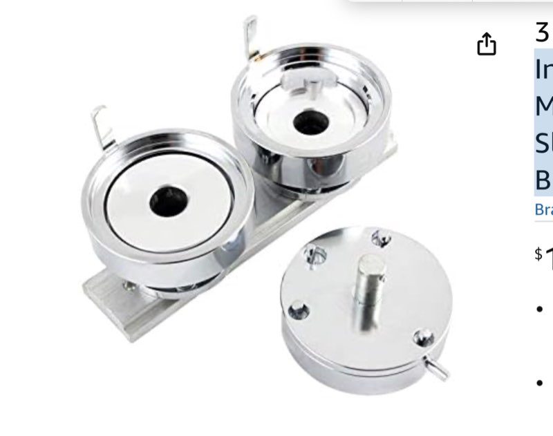 (Similar Product) Round Interchangeable Die Mould with Metal Slide for Badge Button Maker