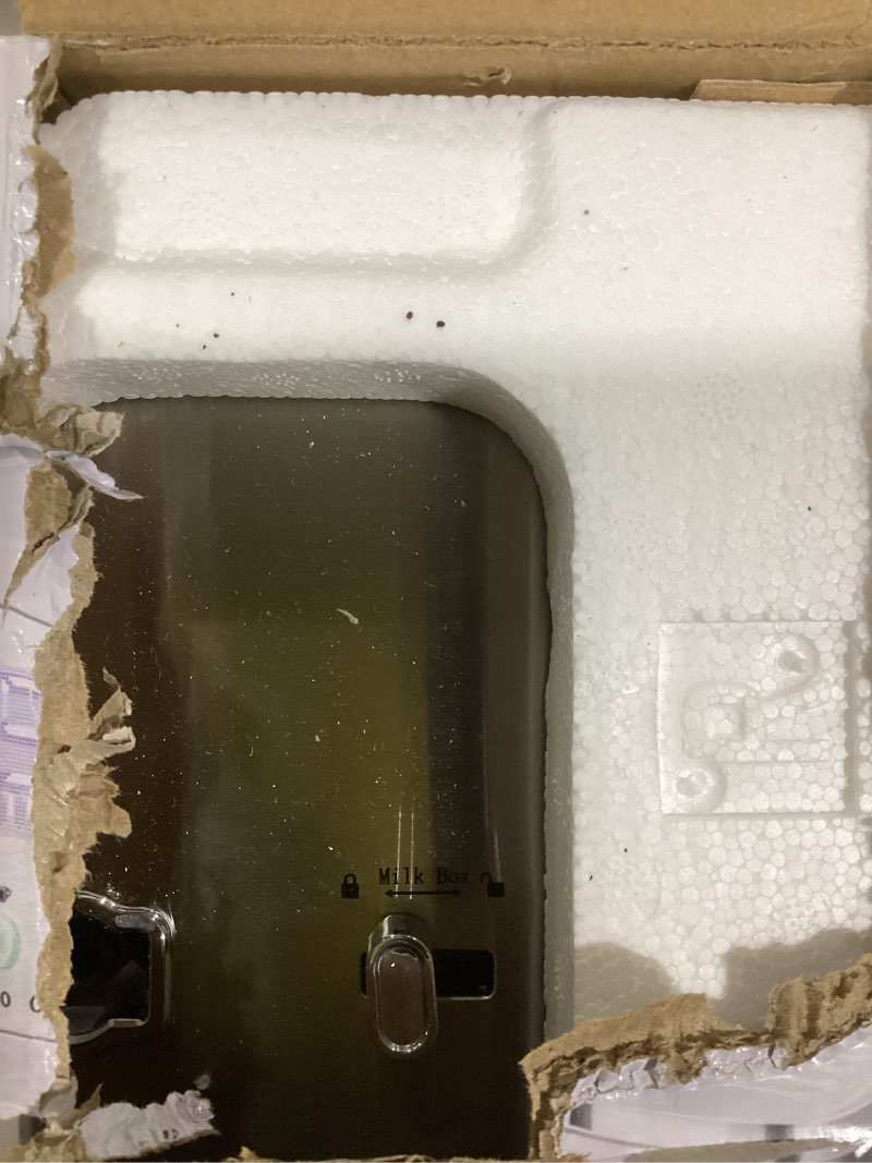 Condition photo showing Good Condition for espresso machine 20 bar temperature time led display espresso maker with stepless adjustable automatic milk frother for cappuccino latte americano stainless steel coffee machine with ese pod filter