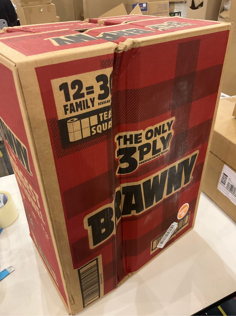 Condition photo showing Good Condition for Brawny 12 family rolls