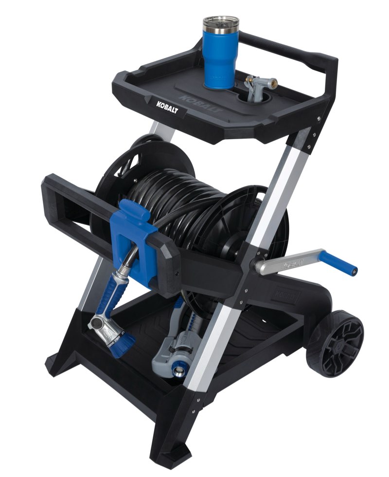 Kobalt Aluminum 200-ft Cart Hose Reel