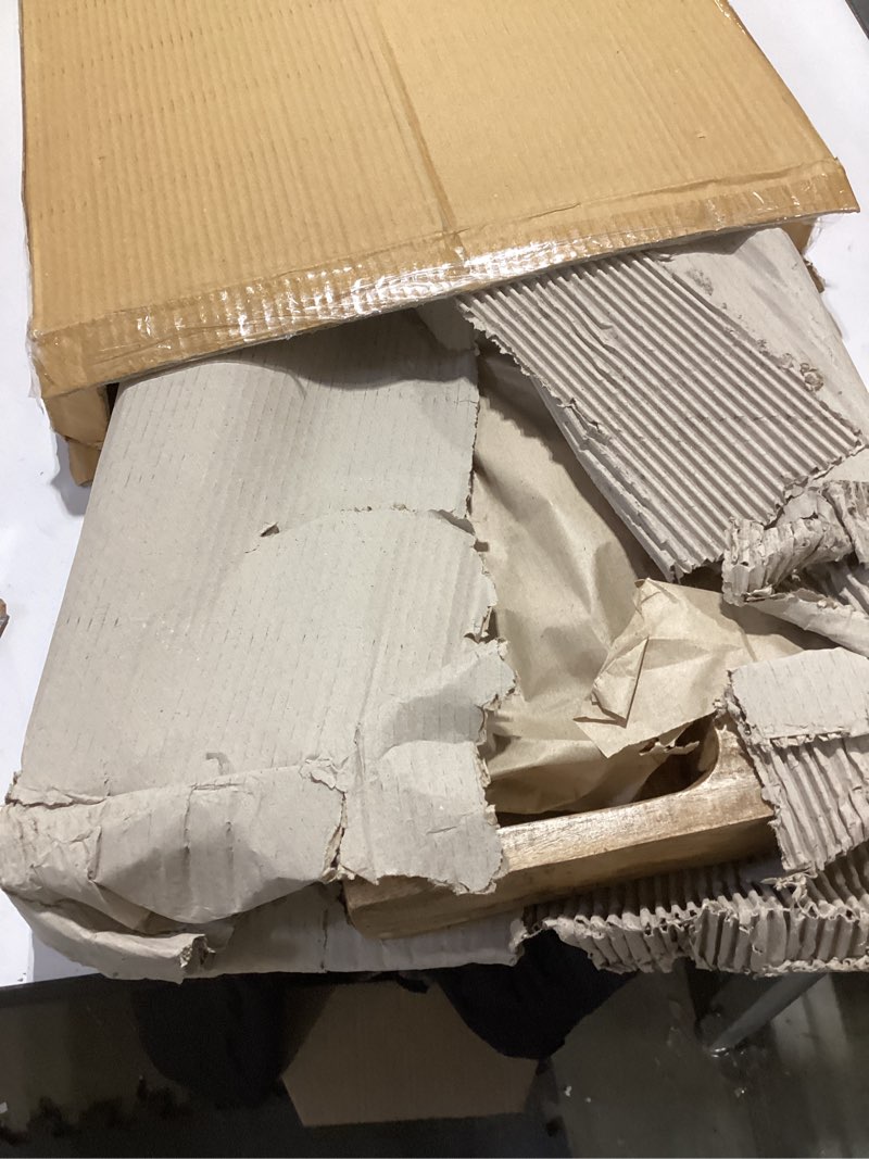 Condition photo showing Good Condition for Creative Co-Op 20-1/2"L x 16" W Mango Wood Tree Shaped Tray Serveware, Multi, Large