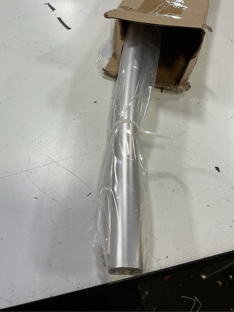 Condition photo showing New/Like New for curved shower curtain rod for bathroom 38-72 inches, adjustable length, curved shower rod, 0.9mm thickness, round shower curtain rods, rotate bracket for large shower space, need drilling, nickle brush nickel