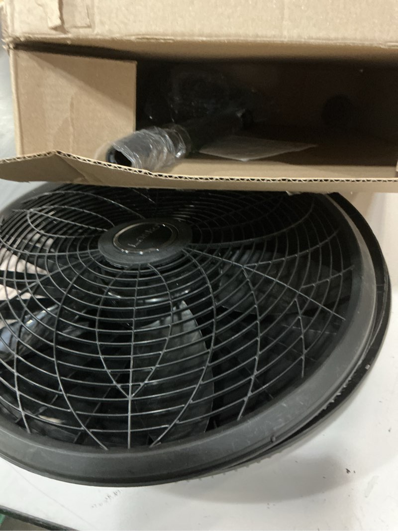 Condition photo showing Good Condition for lasko pedestal fan, oscillating fan for bedroom with adjustable height and 3 cooling speeds, portable, 18", black, 1827