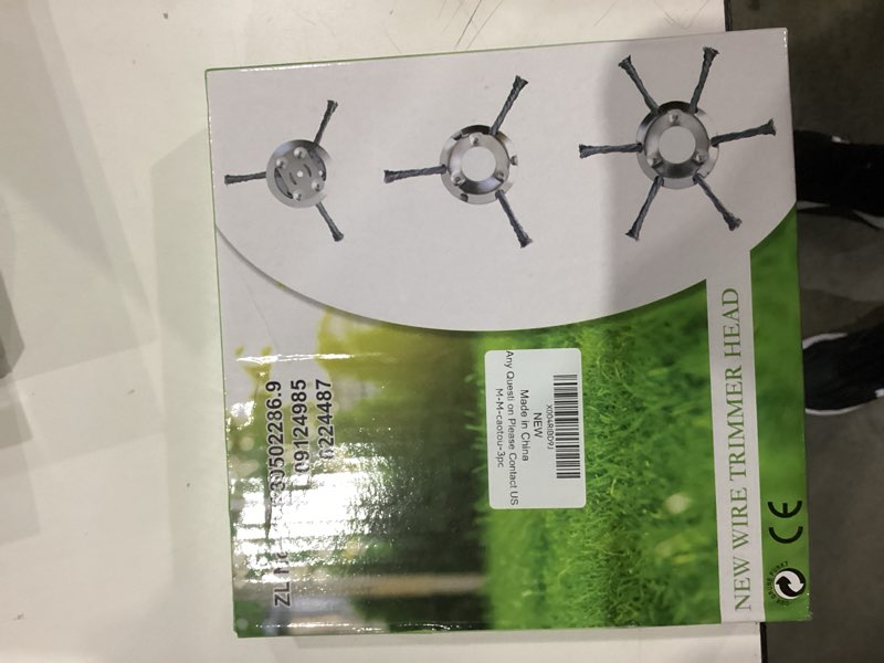 Condition photo showing As Is for (Similar to)  3 Packs Steel Wire Trimmer Head, 2025 New String Trimmer Replacement Head for Electric Battery Powered Cordless String Trimmer,6 Inch Wire Weed TrimmerHead Weed Remover Tool.(6 Blade)