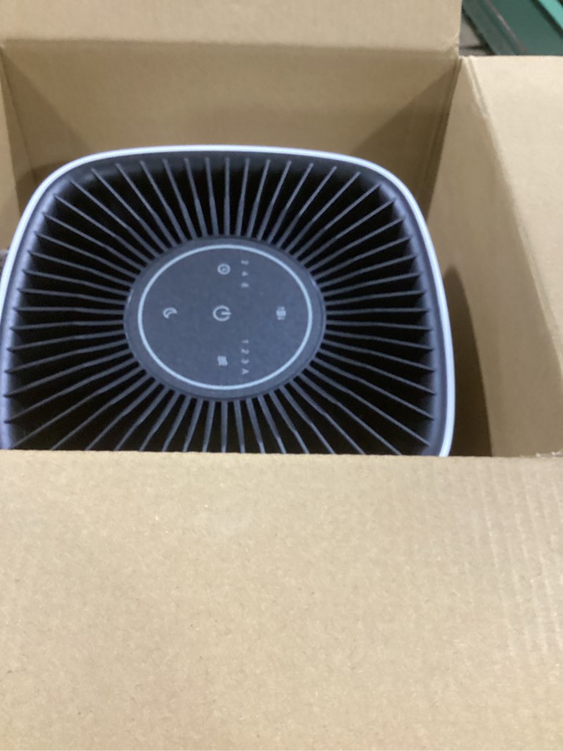 Condition photo showing As Is for honeywell allergen plus compact hepa small room air purifiers for home, up to 530 ft² coverage, 3-in-1 filter, pet dander, smoke & odor reducer air quality sensor with auto mode, white, hpa125w