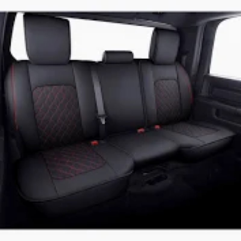 Aierxuan Dodge Ram Back Seat Covers Waterproof Leather Custom Fit 2009-2026 1500, 2010-2026 2500/350