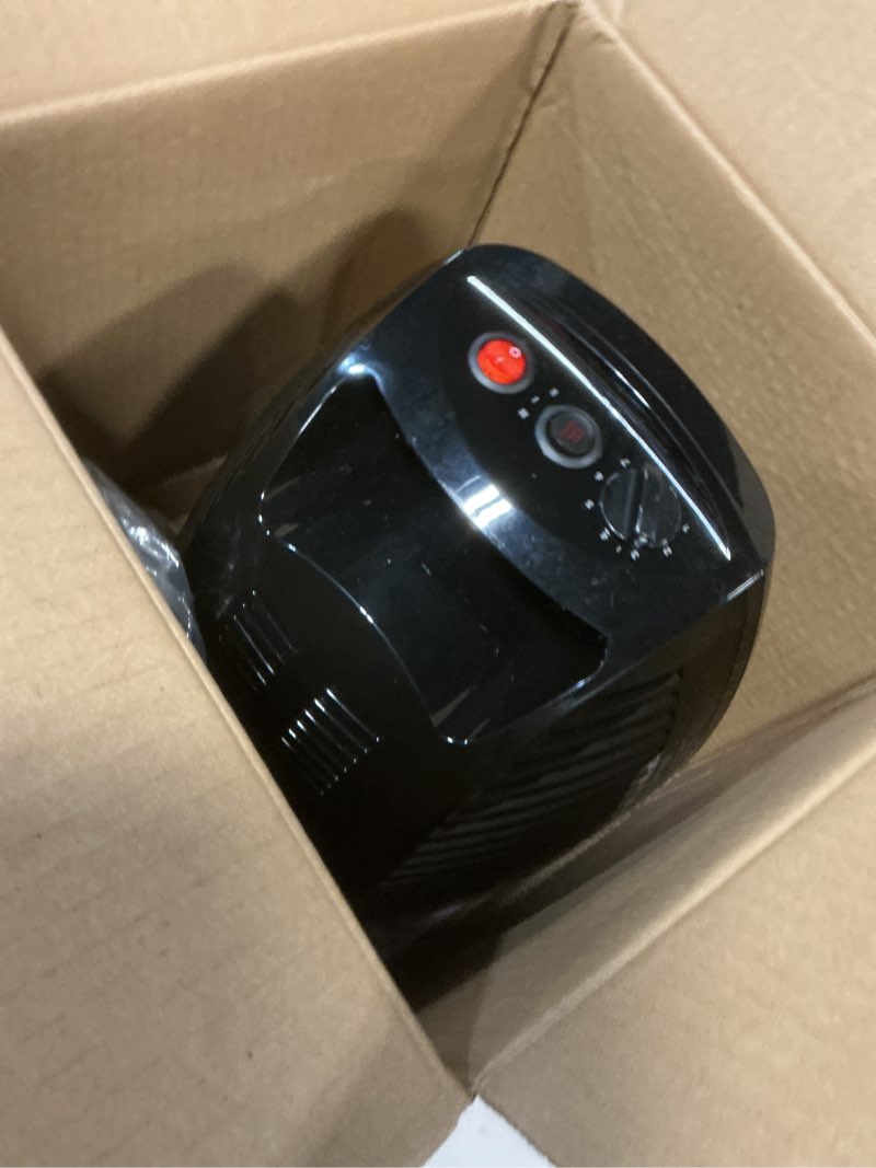 Condition photo showing As Is for Vornado MVH (2025) Space Heater, 3 Heat Settings, Adjustable Thermostat, Tip-Over Protection, Auto Safety Shut-Off System, Indoor Use, Whole Room Heating, Black Medium (2025 Model)