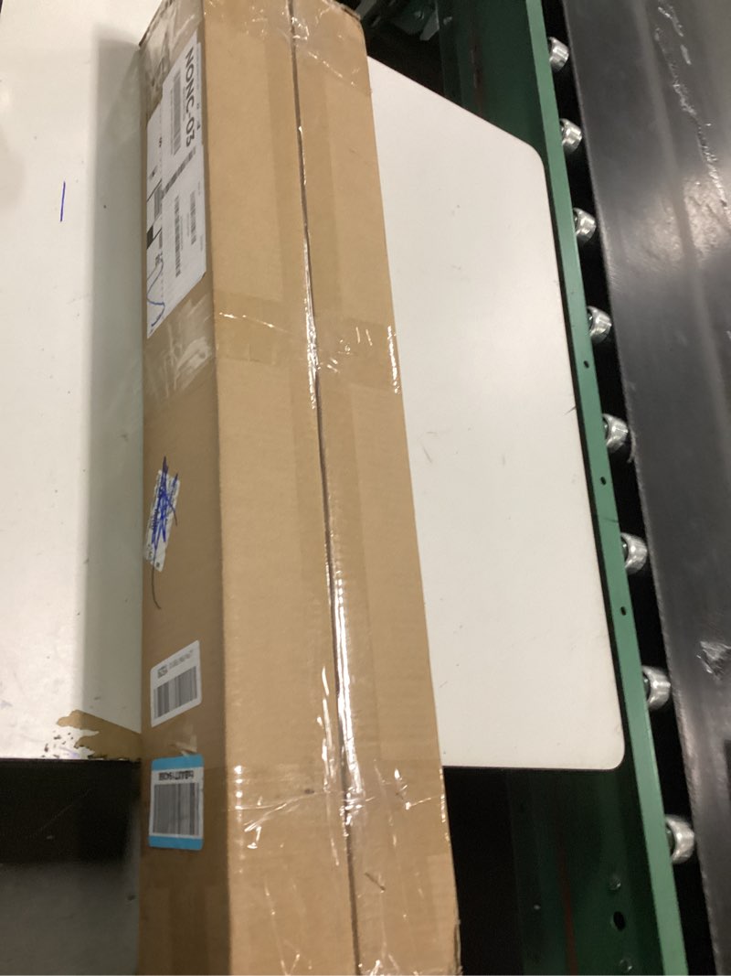 Condition photo showing New/Like New for DEZ FURNISHINGS 2" Cordless Flat Slat Venetian Blind, 27.5" W x 64" H, White 27.5"W x 64"H