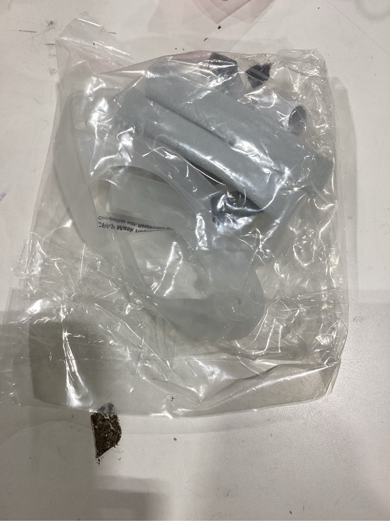 Condition photo showing As Is for Under The Nose Silicone Mask Assembly- Complete Set: Includes Small Nasal Cushion and Medium Size Frame with Elbow