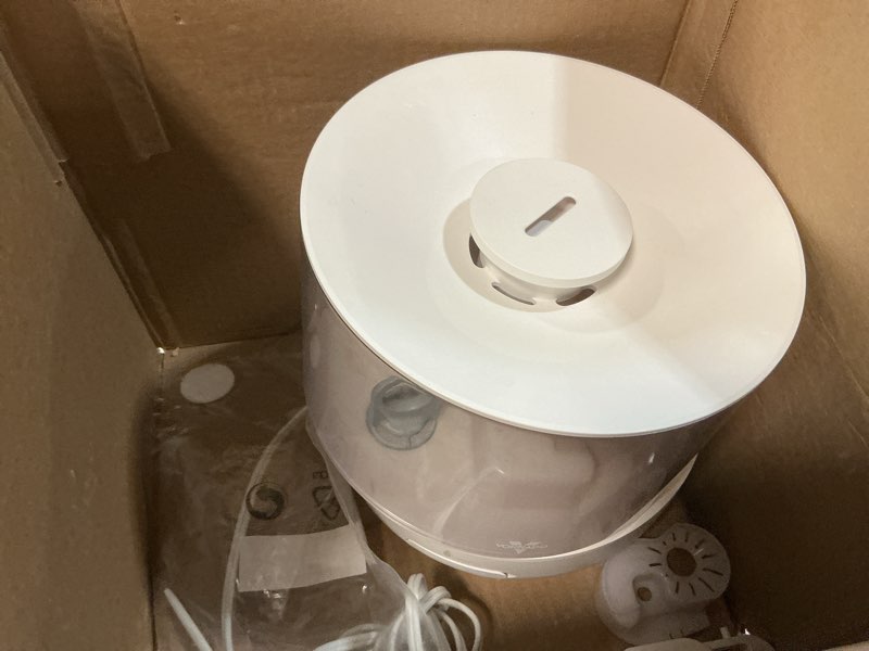 Condition photo showing As Is for Vornado MISTIC 4 Whole Room Ultrasonic Humidifier, Top-Fill, Aromatherapy, 1-Gallon Tank, 3 Mist Settings, Ambient Lighting, Whisper-Quiet, Included Scent Pads, Air Humidifier for Kids and Home