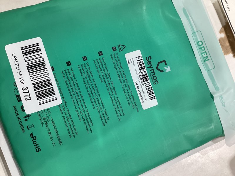 Condition photo showing Good Condition for SEYMAC for iPad Pro 11 Inch Case M5 2025 / M4 2024, Heavy Duty Shockproof Protective Case with Screen Protector, 360° Rotating Stand, Hand/Shoulder Strap and Pen Holder, Black Black 11 inch