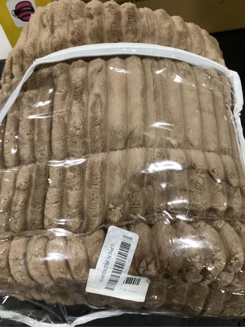 Condition photo showing Good Condition for couch cover for dogs washable, fuzzy pet couch covers for 2 cushion sofa pet friendly, non slip sofa cover (dark brown, 23.6" x 47"/60 x 120cm)