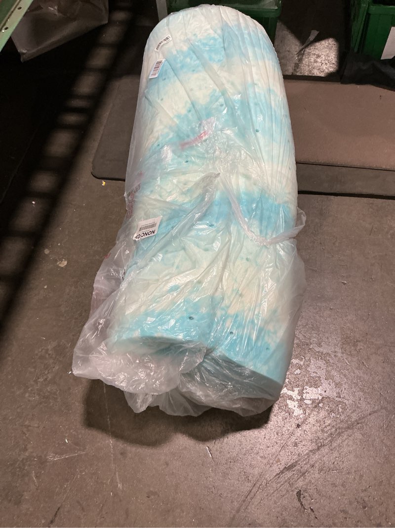 Condition photo showing Good Condition for Sweetcrispy Memory Foam Mattress Topper Twin, 2 Inch Thick Gel Infused Cooling Toppers Pad for Twin Size Bed, Sleeper Sofa, RV, Camper, CertiPUR US Certified, Ventilated and Breathable, Blue 2 IN Twin