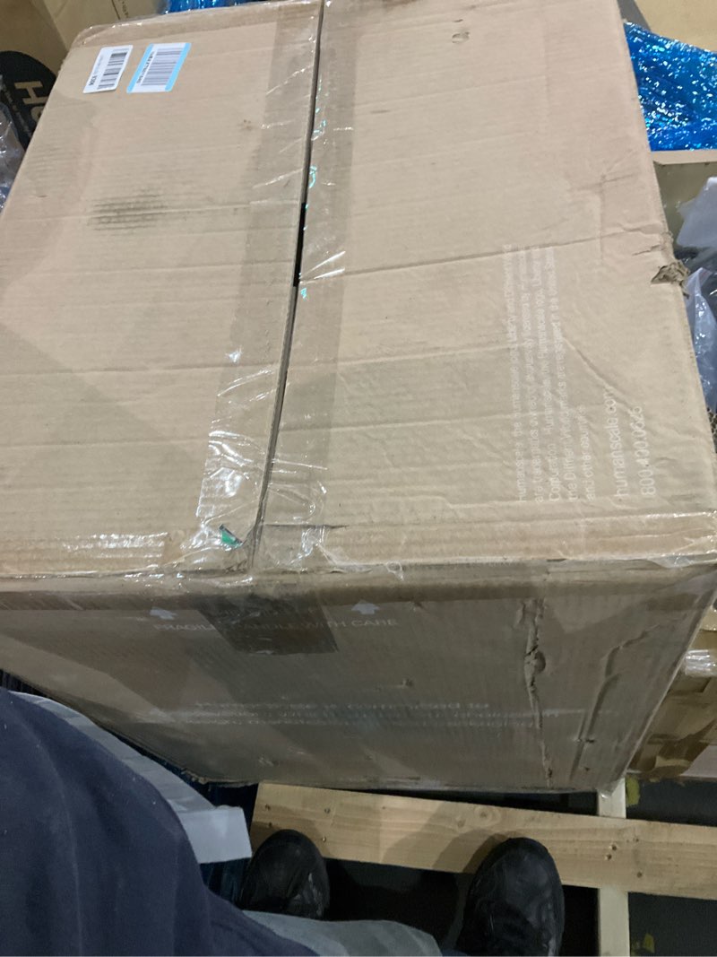 Condition photo showing As Is for Humanscale World One Black Office Chair, Ergonomic Work Desk Chair with Built in Lumbar Support, Adjustable Computer Office Chair for All Body Types