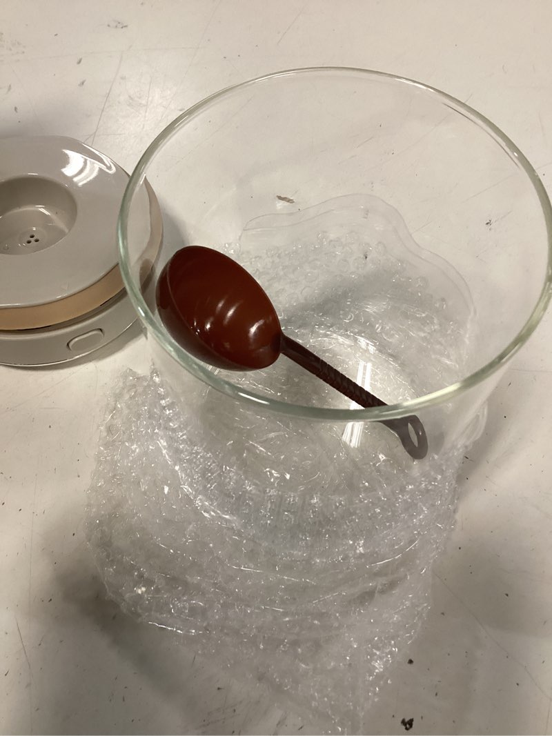 Condition photo showing Good Condition for 1  pack 37oz coffee bean storage container with scoop glass airtight coffee canister with one-way valve airtight lid date tracker storage container for grounds beans tea cereal sugar flour cookies