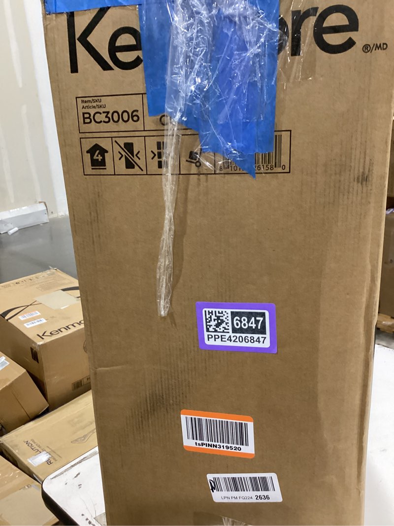 Condition photo showing As Is for kenmore bc3006 400 series pet friendly lightweight bagged canister vacuum cleaner 2-motor design with hair eliminator brushroll, hepa filter, led headlight, extended wand and auto cord rewind black w/ hair eliminator