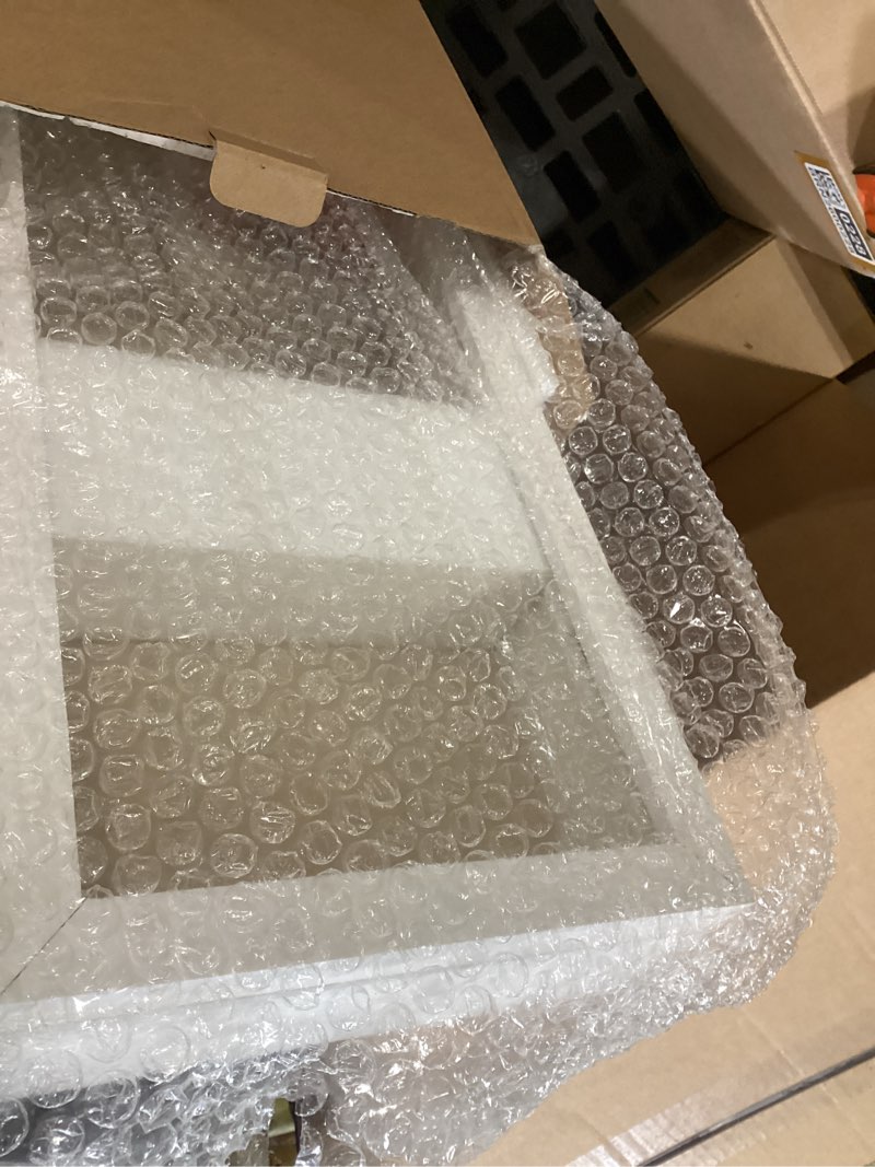 Condition photo showing As Is for Freezing point Shadow Box Frame 8x25 Flower Shadow Box Pin Display Case Cabinet Picture Frame with Linen Back Memorabilia Awards Medals Badge Bouquet Wedding Memory Box for Keepsakes Long White White 8×25