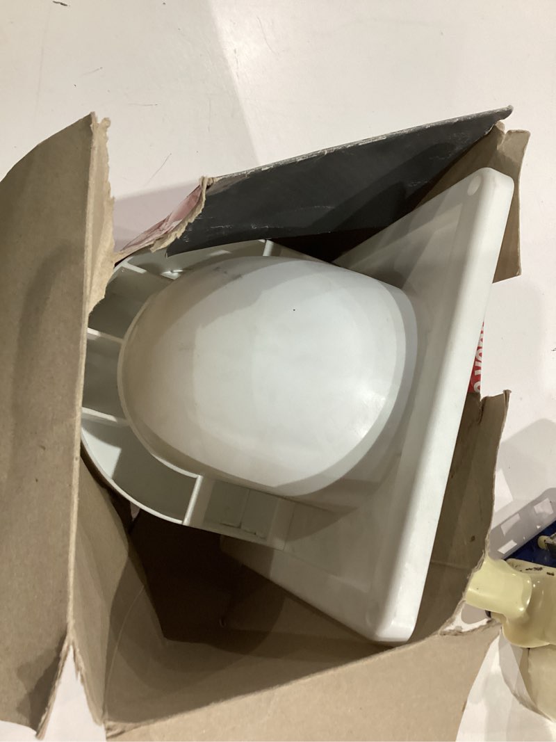 Condition photo showing As Is for lambro 4-in dia plastic preferred dryer vent hood