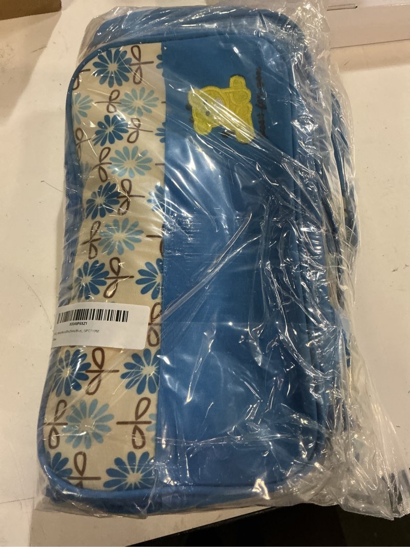 Condition photo showing New/Like New for 5 pcs diaper bags tote set for boy girls mom, large capacity baby bag multifunctional maternity bag for travel changing blue