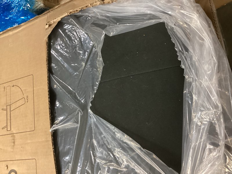 Condition photo showing As Is for COMHOMA 72“ Convertible Futon Sofa Bed with Adjustable Backrest B001