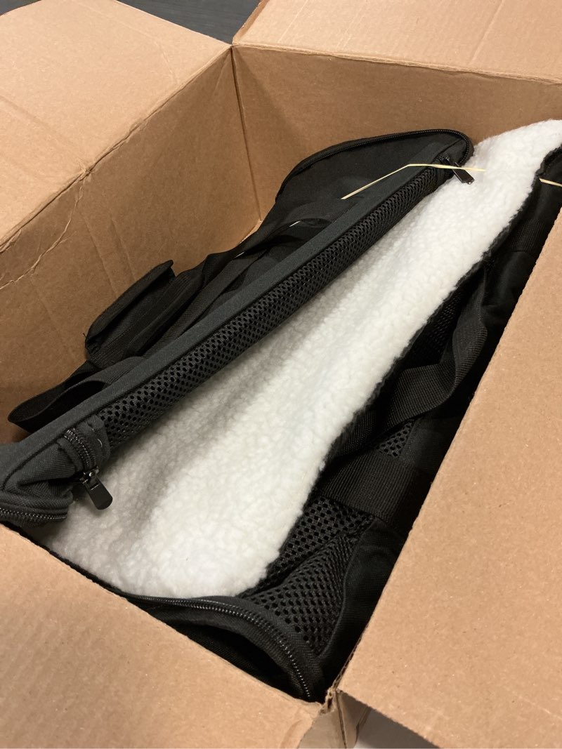 Condition photo showing Good Condition for cat carrying case - pet carrier airline approved, protable and breathable pet travel carrier removable fleece pad, collapsible cat carrier dog carrier for medium cats small cats dogs (x-large, black)