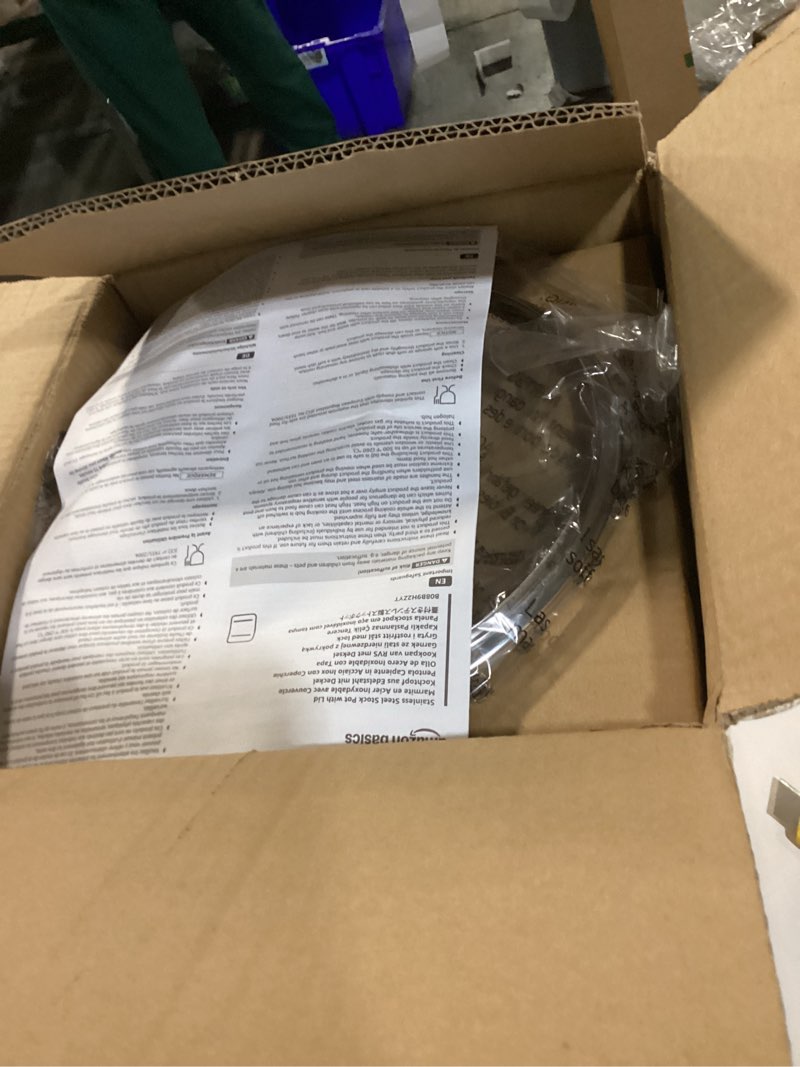 Condition photo showing Good Condition for Amazon Basics Stainless Steel Stock Pot with Lid, 8 Quart, Even Heating, Easy to Clean, Silver