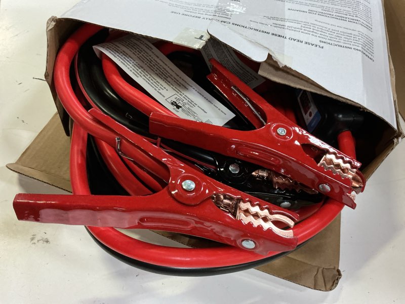 Condition photo showing Good Condition for noone 2 gauge jumper cable heavy duty car battery clamps, for jump starting dead or weak batteries booster cables with s7 reverse polarity protection and carry (2 gauge 20 feet) 2 gauge - 20 feet