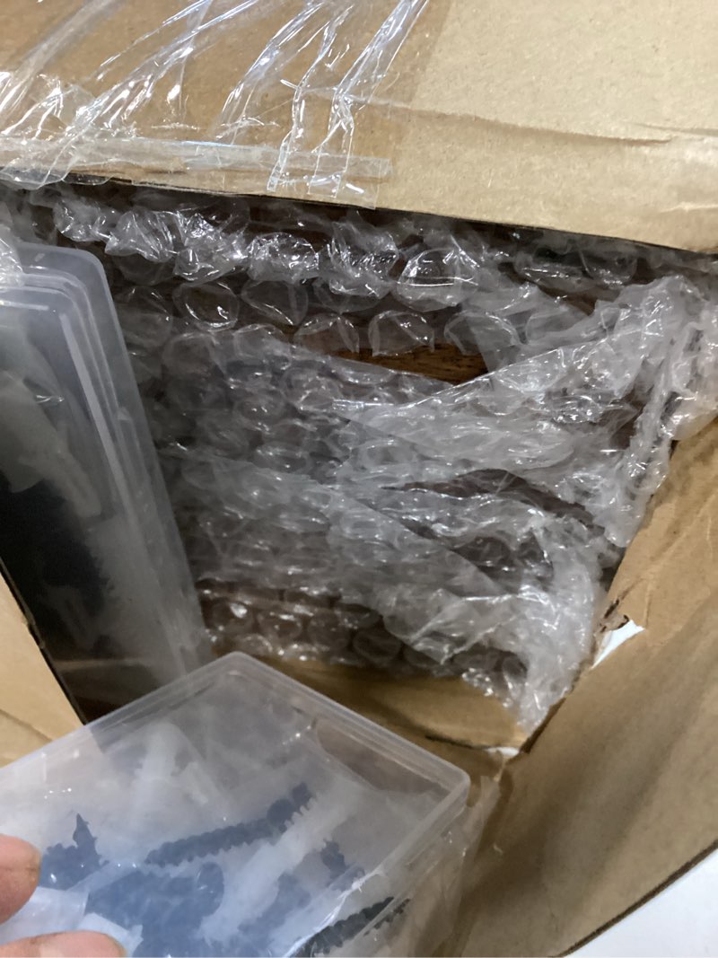 Condition photo showing New/Like New for sliner 8 pcs 16'' floating shelves for wall with invisible brackets, rustic wood deep wall mounted shelves for home decor, storage & display, bookshelf for bedroom, bathroom, living room, kitchen