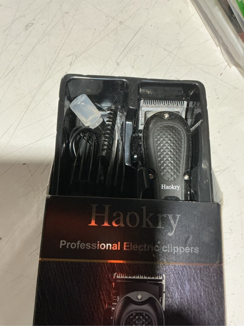 Condition photo showing Good Condition for Hair Clippers for Men Professional - Cordless&Corded Barber Clippers for Hair Cutting & Grooming Rechargeable Beard Trimmer
