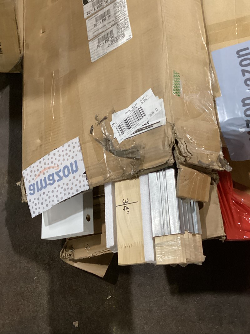 Condition photo showing As Is for SIMILAR TO STOCK PHOTO. VEVOR Sliding Pocket Door, 36\" x 80\", 5-Lite Frosted Glass with Hardware Kit, Sturdy Solid Wood & MDF Pocket Doors Slab with Waterproof Surface, Pre-Drilled Doors Panel, Need to Assemble 36x80 Inch