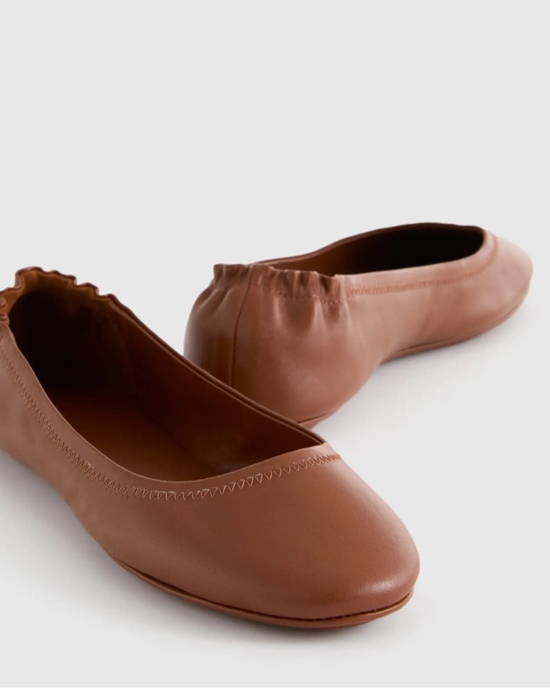 Italian Leather On-The-Go Ballet Flat size 8