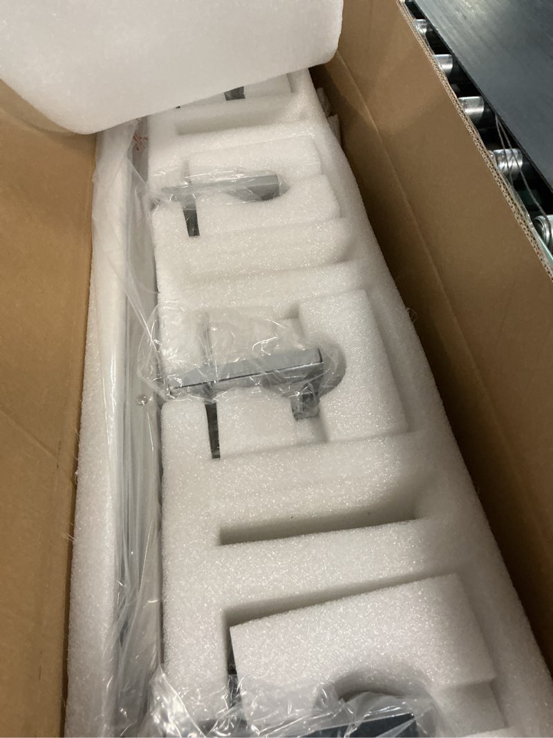 Condition photo showing New/Like New for modern bathroom vanity light 5-lights chrome crystal wall lamp bathroom modern crystal vanity lighting chrome crooked 5-light