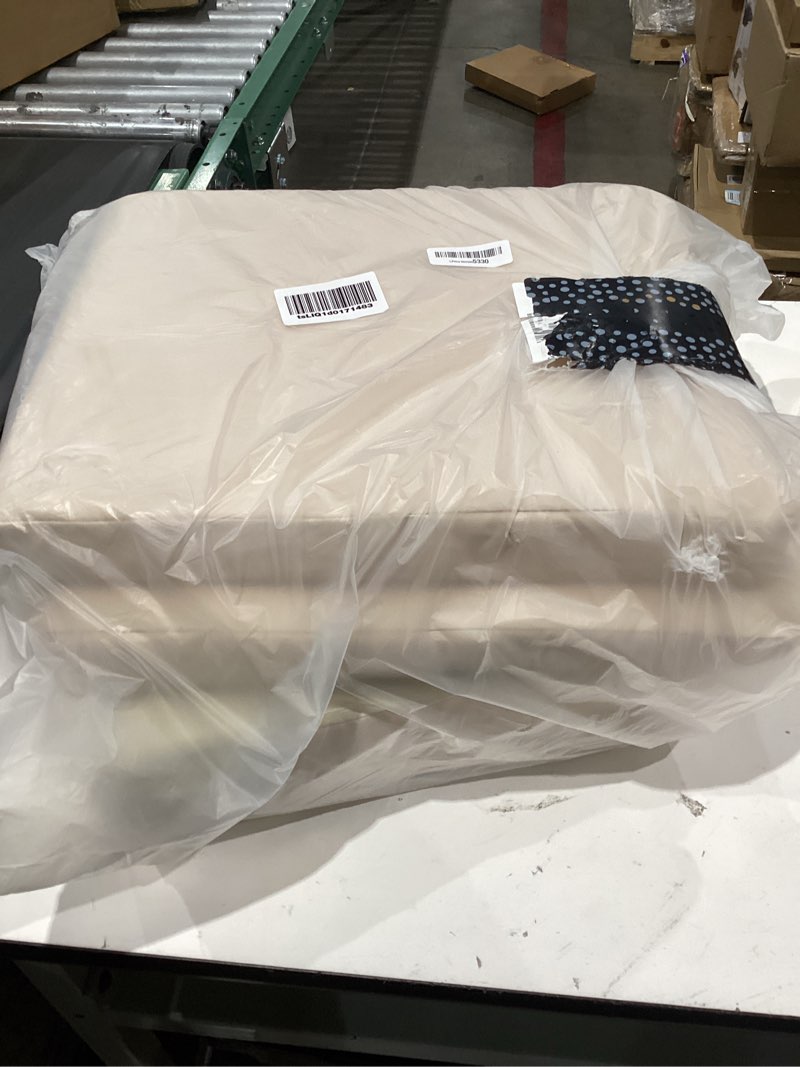 Condition photo showing Good Condition for outdoor chair cushions set of 4: waterproof & fade resistant seat cushion for patio furniture - 18.5 x 16 x 2 inch chair pads with ties and hidden zipper - patio chair cushion replacement, beige 18.5x16x2 inch | 4 pack beige