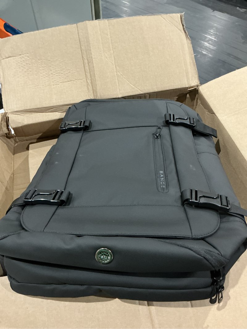 Condition photo showing Good Condition for bange 40l travel backpack with shoe compartment, large capacity weekender bag daypack fits 17.3 inch laptop, carry-on luggage backpack with water bottle holder for traveling, hiking, business black