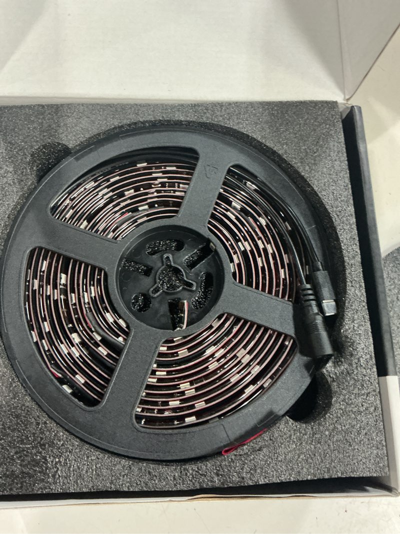 Condition photo showing Good Condition for neewer basics tv backlight for 75"-85" screens, 16ft/5m led rgb light strips with sensor change with tv, scheduled on/off, zero delay color sync, music sync, 24 scenes, supports app control, ns03