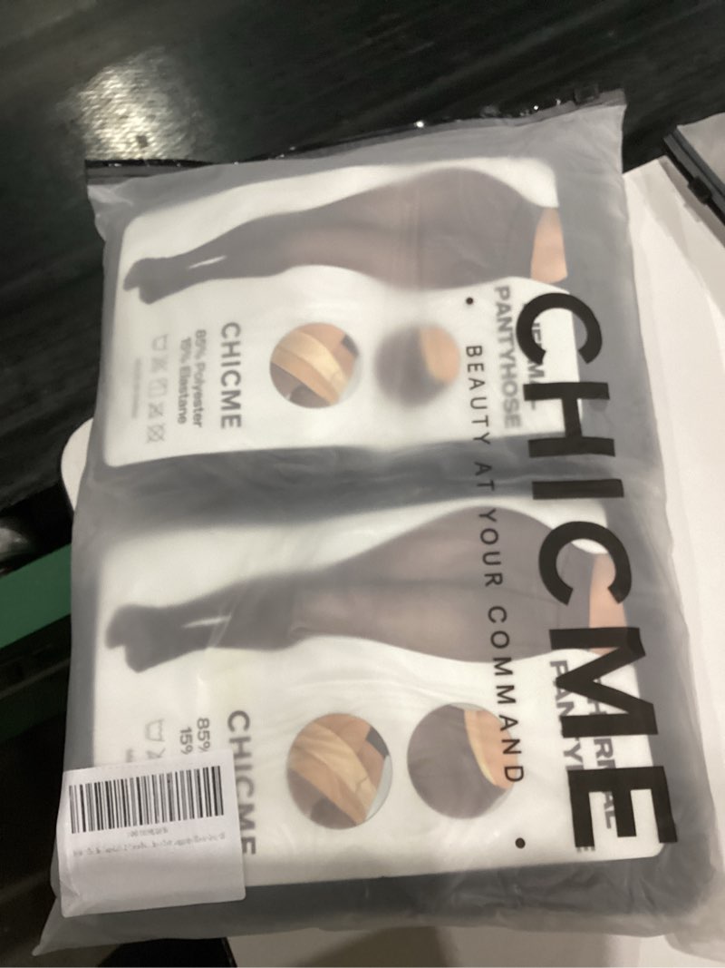 Condition photo showing New/Like New for CHICME 2-Pack Magic Fleece Lined Leggings Thermal Pantyhose High Waist Leggings Tights K-thick Fleece, Black+gray, T.f. (20°f-40°f) One Size