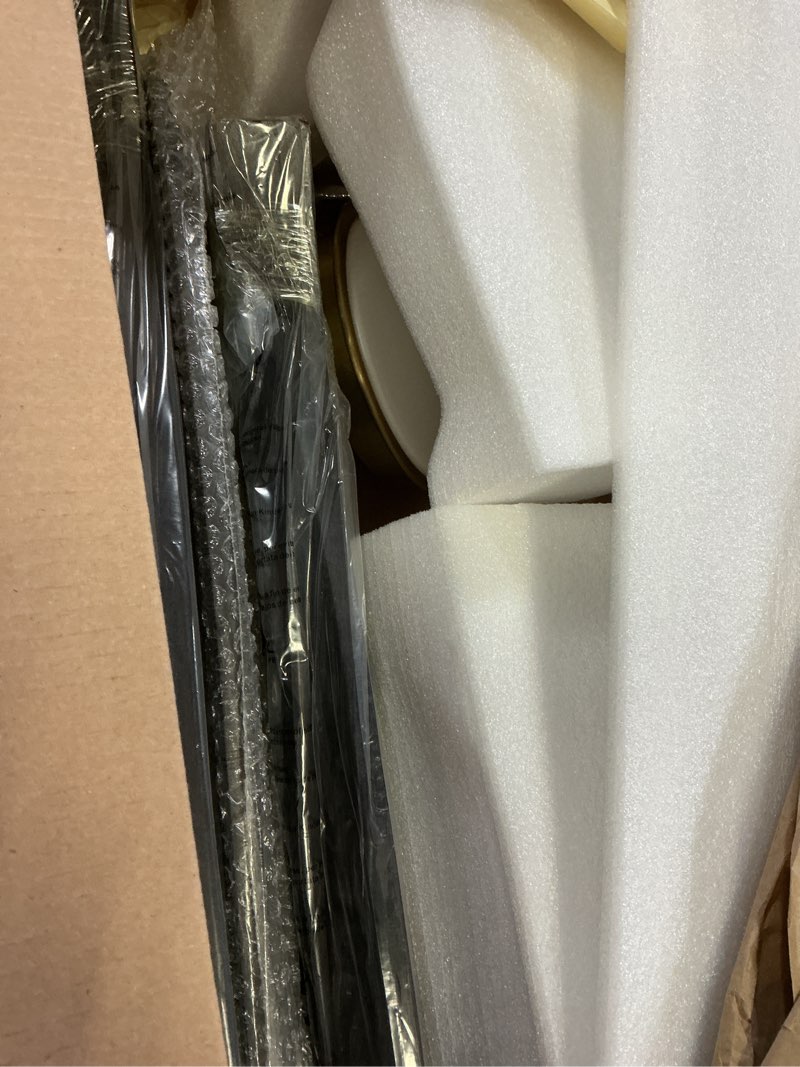 Condition photo showing As Is for sofucor 52 inch solid wood ceiling fan without lights flush mount ceiling fans with remote control-wood blades modern outdoor ceiling fan no light for bedroom/farmhouse/patio/indoor, black gold black+gold 52 inch-remote-no light