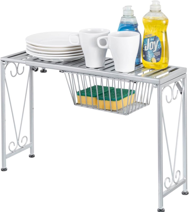 My gift Adjustable over the sink dish rack