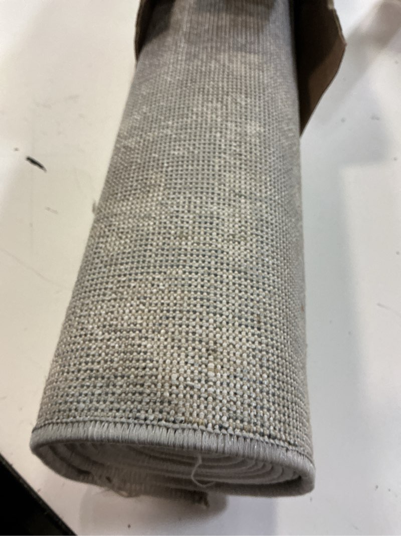 Condition photo showing Good Condition for nuloom spinclean aaliyah blue/cream, 2'8" x 8', abstract, soft and cozy, high traffic, stain resistant, easy clean, durable, machine washable runner for bedroom, living room, dining, den aaliyah blue 2'8" x 8' (rectangular)
