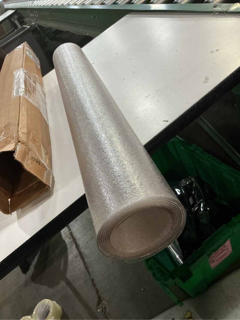 Condition photo showing New/Like New for clear carpet runner, usa made, safe, 30 x 84 inch, 2mm thick cleated vinyl, plastic carpet cover for hallway floor, carpet runner clear plastic for throw rug 2'6" x 7' (rectangular) cleated riverstone