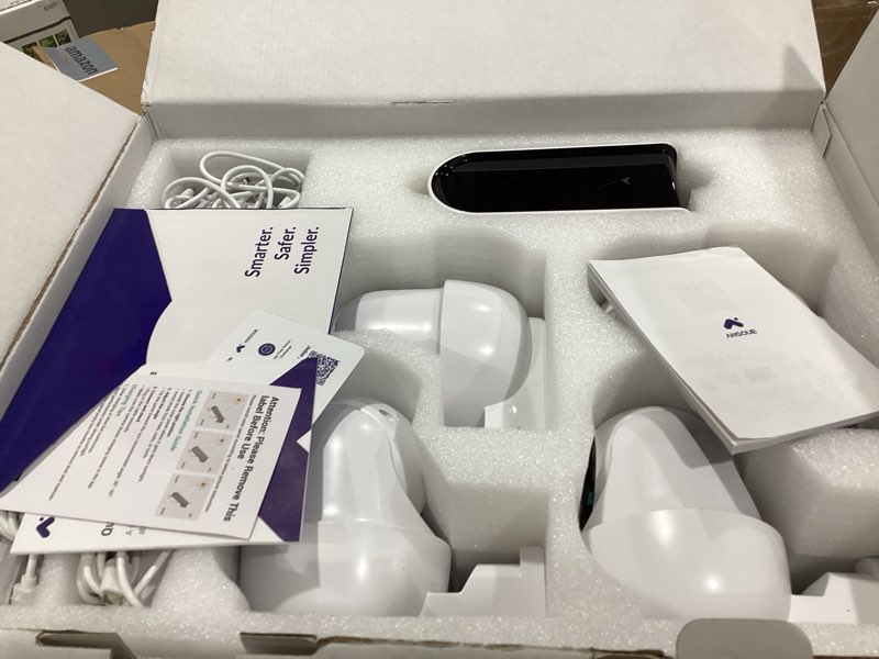 Condition photo showing Good Condition for ansque security cameras wireless outdoor home system, 4 camera kit, no subscription fees, solar powered, local storage, 365-day battery life, 360°ptz surveillance, auto tracking, 2k color night vision 4-camera-kit
